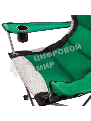 Кресло складное Palisad Camping с подлокотниками и подстаканником 60x60x110/92 см