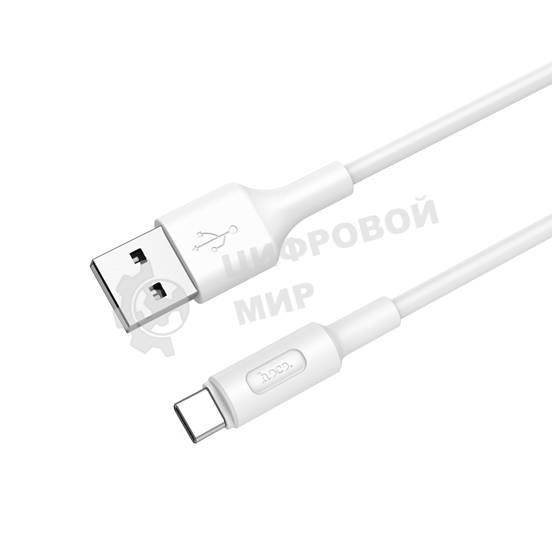 Кабель HOCO USB X25 Soarer для Type-C, 2А, 1м, белый