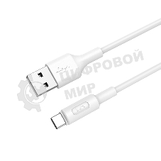Кабель HOCO USB X25 Soarer для Type-C, 2А, 1м, белый