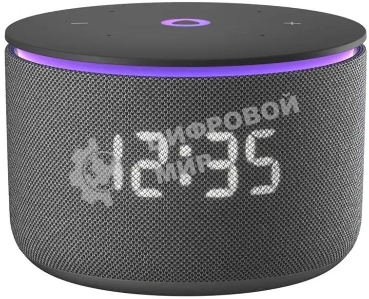 Умная колонка Яндекс Станция Мини 3 Про с Алисой, Zigbee, черный, YNDX-00059BLK