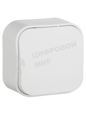 Переключатель 10A одноклавишный (белый) Legrand 782204
