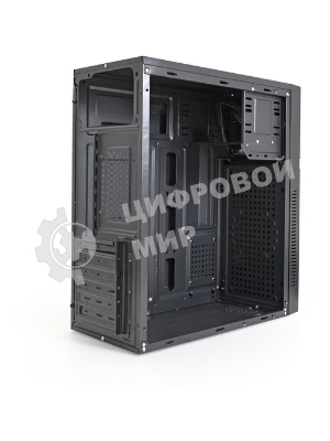 Компьютерный корпус Miditower ExeGate AA-443-AA350 (ATX, AA350 8 см, 2хUSB+HD Audio, черный)