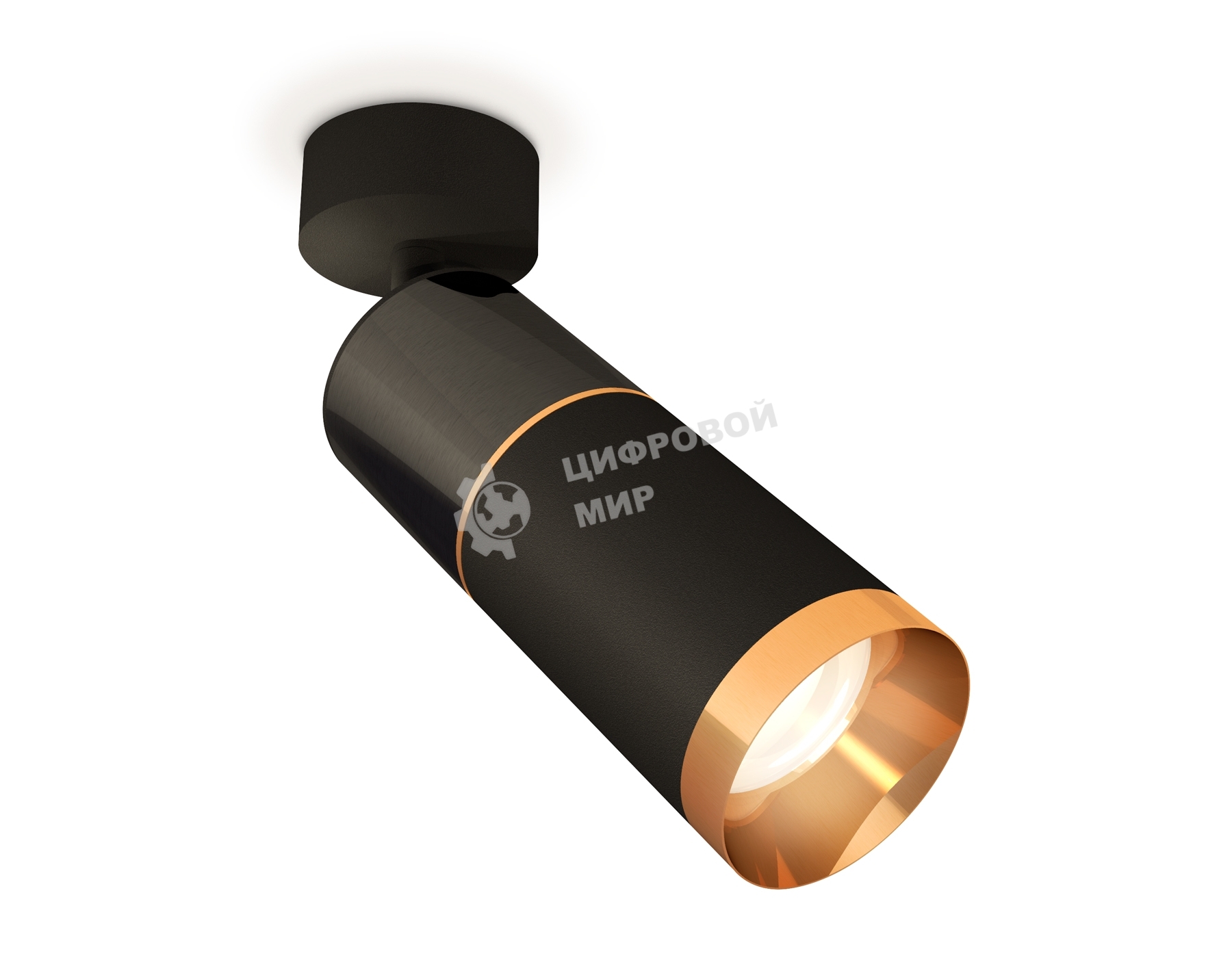 Светильник Ambrella Light XM6313014 SBK/DCH/PYG черный хром/черный песок/золото желтое полированное MR16 GU5.3