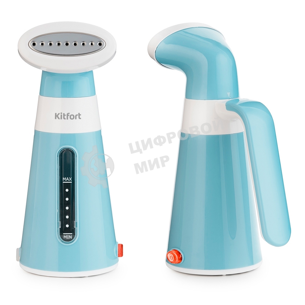 Отпариватель Kitfort КТ-928-3 бирюзовый/белый, 600 Вт, 15 г/мин, 0.1 л