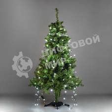 Елочная гирлянда с кольцом Neon-night, 7 нитей по 1,8 метра, цвет диодов белый, не соединяется