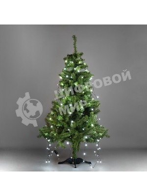 Елочная гирлянда с кольцом Neon-night, 7 нитей по 1,8 метра, цвет диодов белый, не соединяется