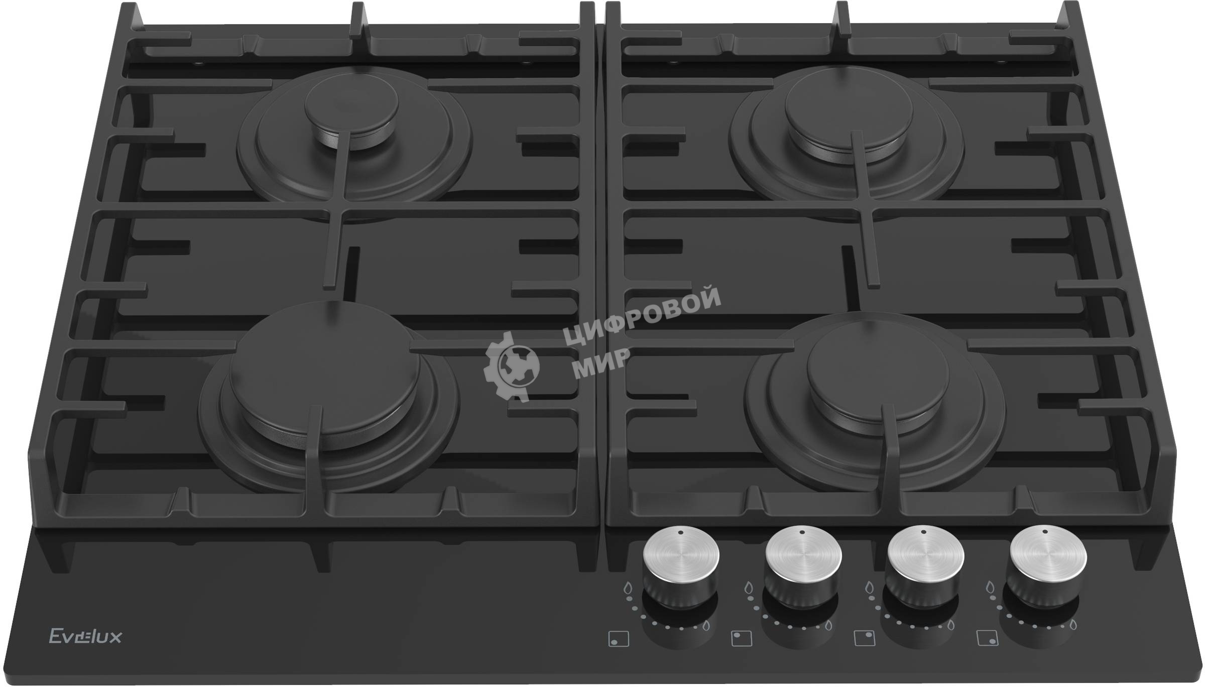 Газовая варочная панель Evelux HEG 600 BG