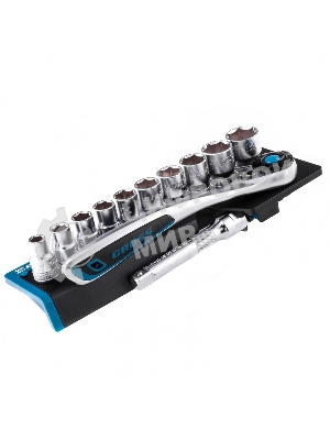 Набор торцевых головок Gross трещотка 120 зубьев, 12 предметов, 1/2