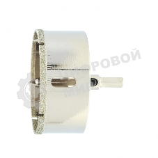 Сверло по керамической плитке и стеклу Сибртех, 65 х 55 мм, 6 гр.хв-к, с центр. сверлом