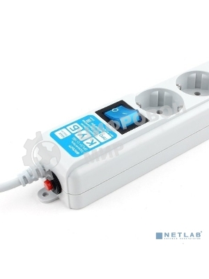 Фильтр-удлинитель PowerCube PRO (SPL(5+1)-16B-P-3M) 3.0 м, LC контур - подавление В/Ч помех, 16А/3,5кВт