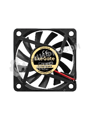 Вентилятор 12В DC ExeGate ExtraPower EP06010S2P (60x60x10 мм, Sleeve bearing (подшипник скольжения), 2pin, 3000RPM, 24dBA)