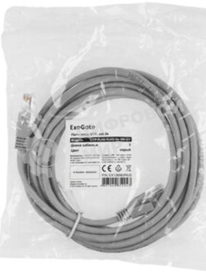 Патч-корд ExeGate EX286372RUS UTP-RJ45-RJ45-5e-0,3M-LSZH-RD, UTP, cat.5e, LSZH, 0.3м, красный