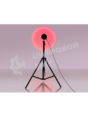 Атмосферная светодиодная настольная лампа Ambrella light DE8387 BK черный LED RGB 3W (ПДУ RGB)