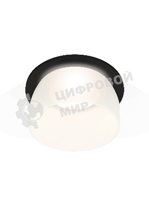 Комплект встраиваемого светильника Ambrella light XC7622047 SBK/FR черный песок/белый матовый MR16 GU5.3 (C7622, N7177)