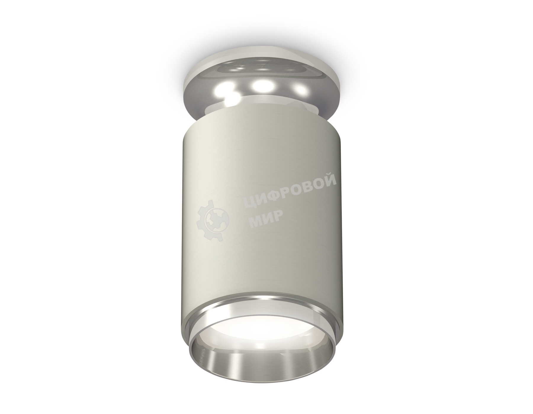 Светильник Ambrella Light XS6314100 SGR/PSL серый песок/серебро полированное MR16 GU5.3 (N6903, C6314, N6122)