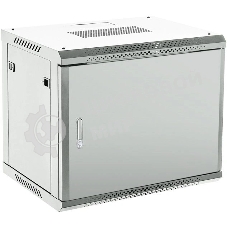 Шкаф коммутационный Rexant настенный 12U 600x600 мм пер. дв. металл серый