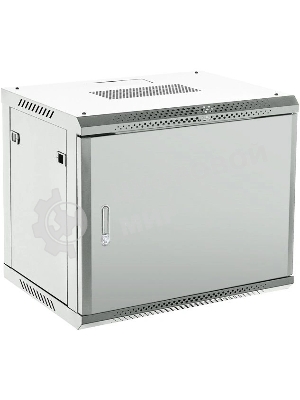 Шкаф коммутационный Rexant настенный 12U 600x600 мм пер. дв. металл серый