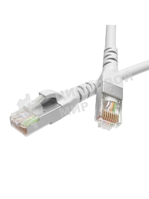 Патч-корд экранированный DKC CAT5E F/UTP 4х2, LSZH, белый, 1.5м