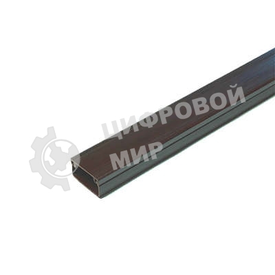 Кабель-канал 20х10 L2000 пластик с двойным замком венге УралПак КК-4820010-160