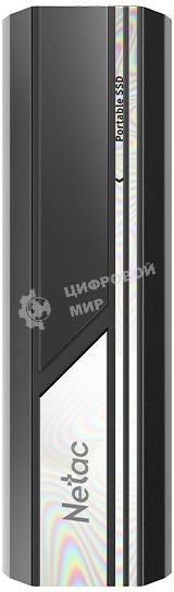 Внешний SSD Netac ZX10, 500 Gb, USB 3.2 Gen 2 Type-C, R/W 1050/1050, черный