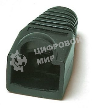 Изолирующий колпачок Hyperline BOOT-BK-10 для разъемов RJ-45, черный (10 шт.)