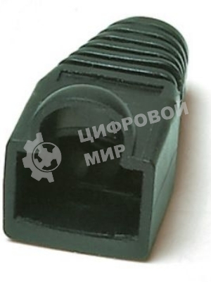 Изолирующий колпачок Hyperline BOOT-BK-10 для разъемов RJ-45, черный (10 шт.)