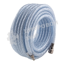 Шланг пневматический Stels 57025 пвх 10x16 мм, 18 бар, армированный прозрачный, быстросъемное соединение