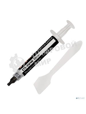 Термопаста ExeGate ETS-6WMK Silver, шприц с лопаткой, 4г