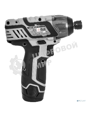 Дрель-шуруповерт ИНТЕРСКОЛ ШАУ-100/12Э АПИ-Т, 12В,  2 Ач, 100 Нм, щеточный, ударный