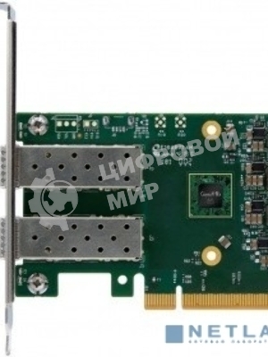 Сетевая карта ConnectX-6 Lx EN adapter card, 25GbE, Dual-port SFP28, PCIe 4.0 x8, No Crypto, Tall Bracket
