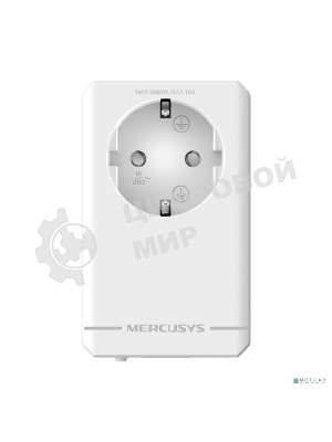 Комплект гигабитных адаптеров Powerline с розеткой Mercusys MP500P KIT