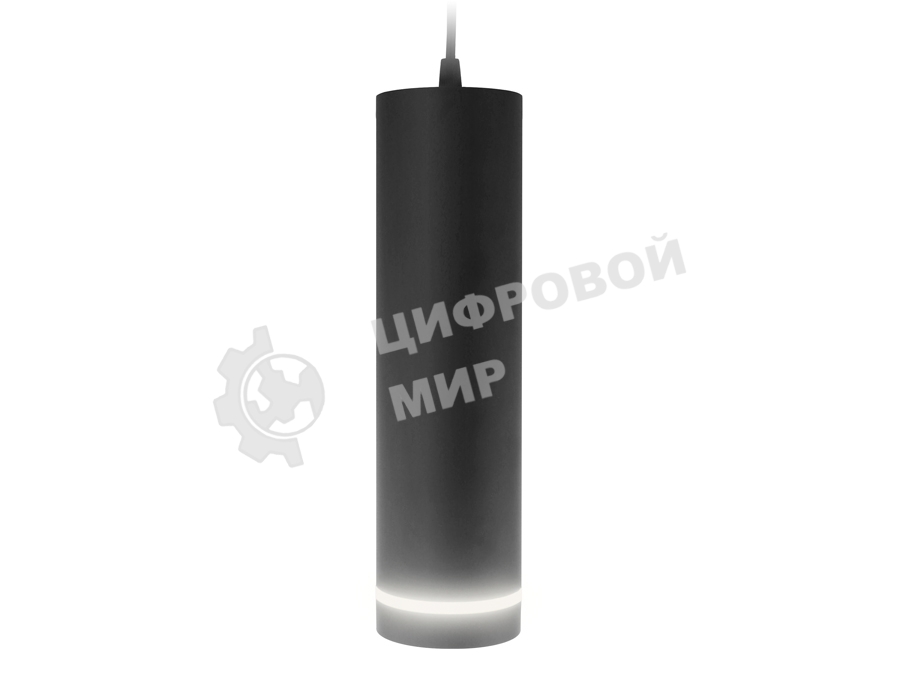 Светильник Ambrella light TN290 SBK черный песок LED 4200K 9W D80*290