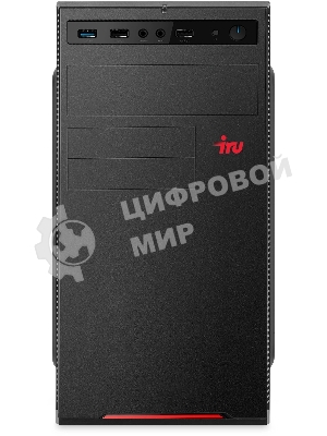 Компьютер IRU Planio 310H6SEV MT i3 12100 (3.3) 16Gb SSD 512Gb UHDG 730 FreeDOS GbitEth 400W черный (RUS) (2112845)