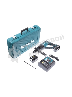 Перфоратор Makita DHR202RFE Перфоратор ак,SDS+, 18В,2х 3 Ач Li-ion,3реж,1.9Дж,0-4000у\м,3.5кг,чем,подсветка,совмест с 4 Ач Li-ion