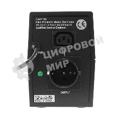 Источник бесперебойного питания Crown CMU-500X (480 ВА/240 Вт; Off-Line; 1 х Euro + 1 х IEC-320 резервным питанием и фильтрацией; 12V/4,5AH х 1; пластик)