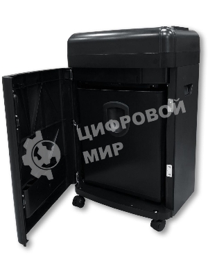 Шредер Office Kit S180 (0,8х1) черный (секр.P-7)/фрагменты/5лист./32лтр./пл.карты/CD