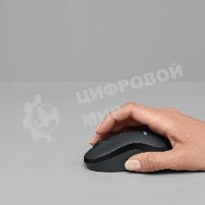 Мышь беспроводная Logitech M220 SILENT черный/серый, 1000 dpi, радиоканал, USB, кнопки - 3