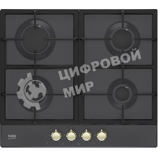 Встраиваемая газовая варочная поверхность Beko HIAG 64225 SAR, Антрацит