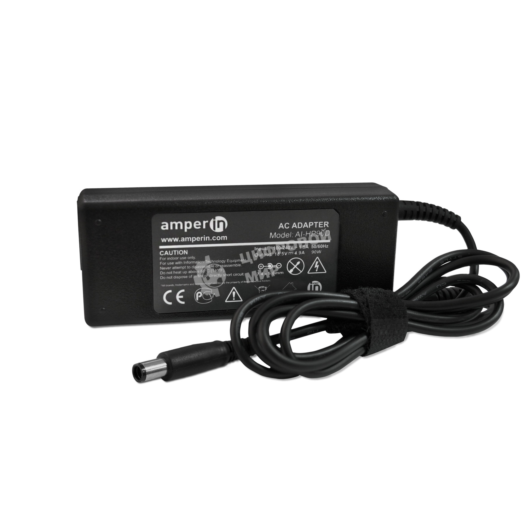 Блок питания (сетевой адаптер) Amperin AI-HP90D для ноутбуков HP 18.5V 4.9A 7.4pin