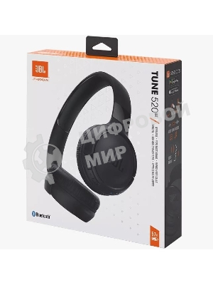Беспроводные наушники JBL Tune 520BT черный, накладные, Bluetooth, быстрая зарядка