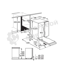 Встраиваемая посудомоечная машина Electrolux KES27200L 60 см, загрузка на 13 комплектов посуды, сенсорное управление, 6 программ