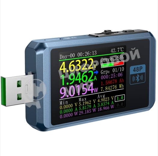 Тестер USB FNIRSI-FNB48P bluetooth