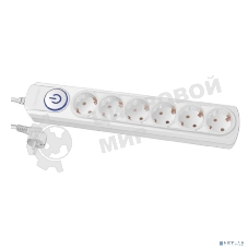 Сетевой фильтр Ippon BK-6-EU-5-16-W 5 м, 6 розеток, белый, коробка