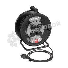 Удлинитель силовой Rexant КГ на катушке 4 гнезда с/з 50 м 3х1.5 кв.мм IP44 c защитными крышками метал. катушка