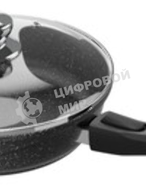 Сковорода Гранит black 022802 22 см, съем. ручка