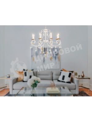 Светильник Ambrella light TR4917/8 WH/GD белый/золото E14/8 max 40W D740*930