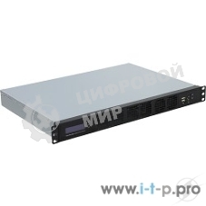Корпус Procase GM132-B-0, Корпус 1U Rack server case, черный, панель управления, без блока питания, глубина 320мм, MB 9.6