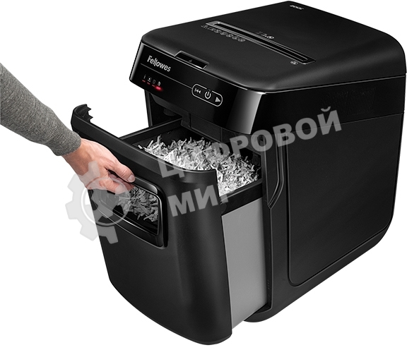 Шредер Fellowes AutoMax 200C (секр.P-4)/фрагменты/200лист./32лтр./пл.карты
