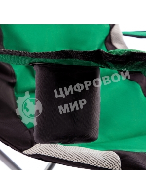 Кресло складное Palisad Camping с подлокотниками и подстаканником 60x60x110/92 см