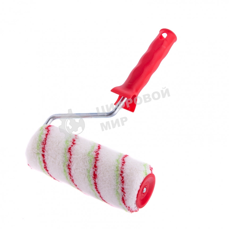 Валик Сибртех Эмали, 180 мм, ворс 12 мм, D 48 мм, D ручки 8 мм, полиамид, полиакрил